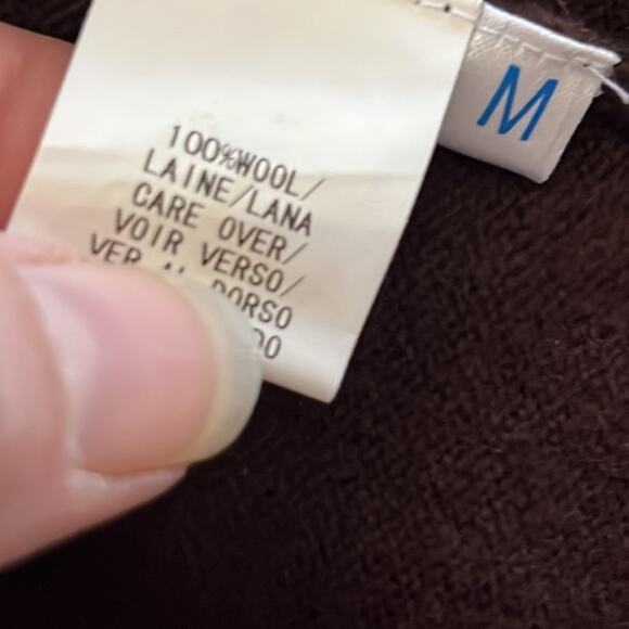 Due Per Due Brown 100% Wool Open Blazer Women’s Medium - Picture 4 of 4